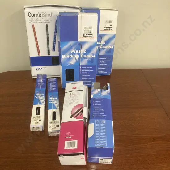 Lot of ibico Plastic Binding Combs & CombBinds