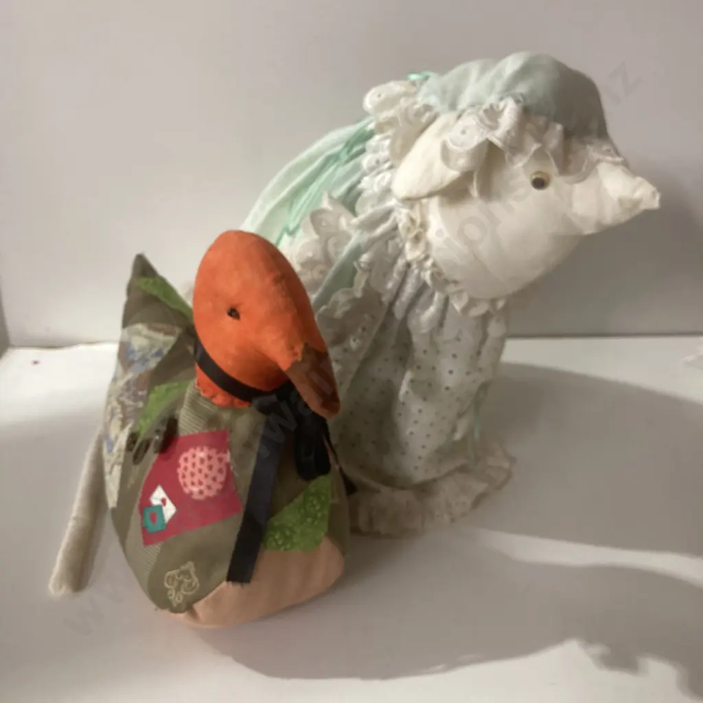 Pair of Vintage Soft Door Stops Image 1++