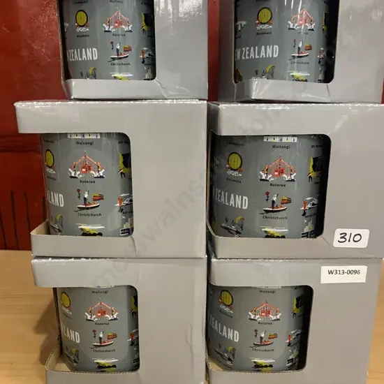 Lot of 10 Hansen & Berry Ltd New Zealand Kiwiana Mugs