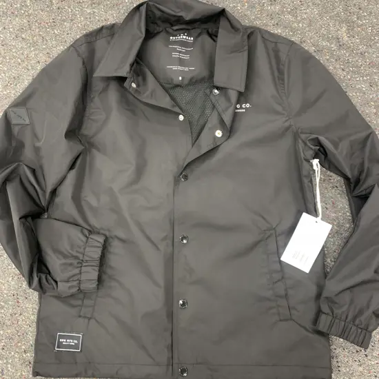 RPM Coach Rain Jacket, Black Sz S