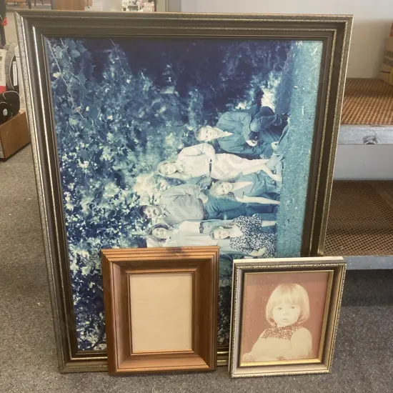 Lot of 3 Assorted Picture Frames