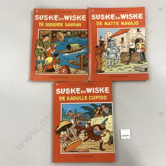 Dutch Verse Willy Vandersteen Suske En Wiske Books - De Natte Navajo, De Sissende Sampan, De Kadulle Cupido