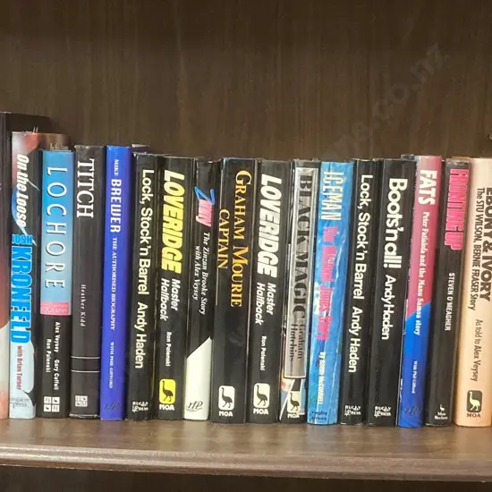 Lot of Rugby Books, Lochore, Titch, Iceman, Fats Etc