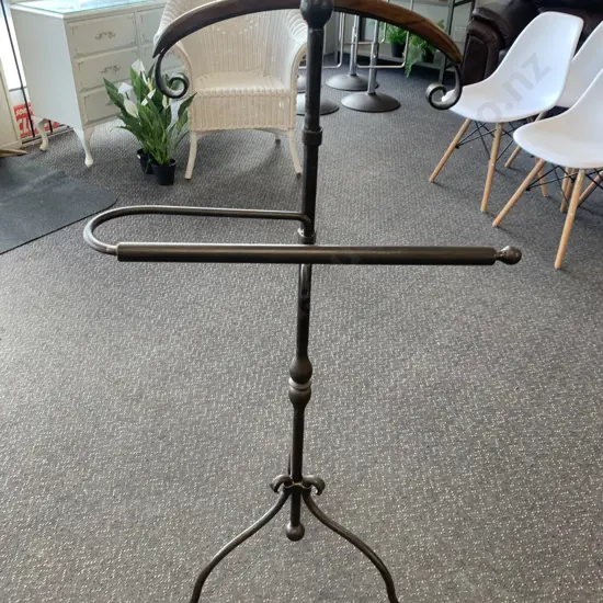 Vintage Iron & Wood Gentleman's Valet, 116 x 56cm