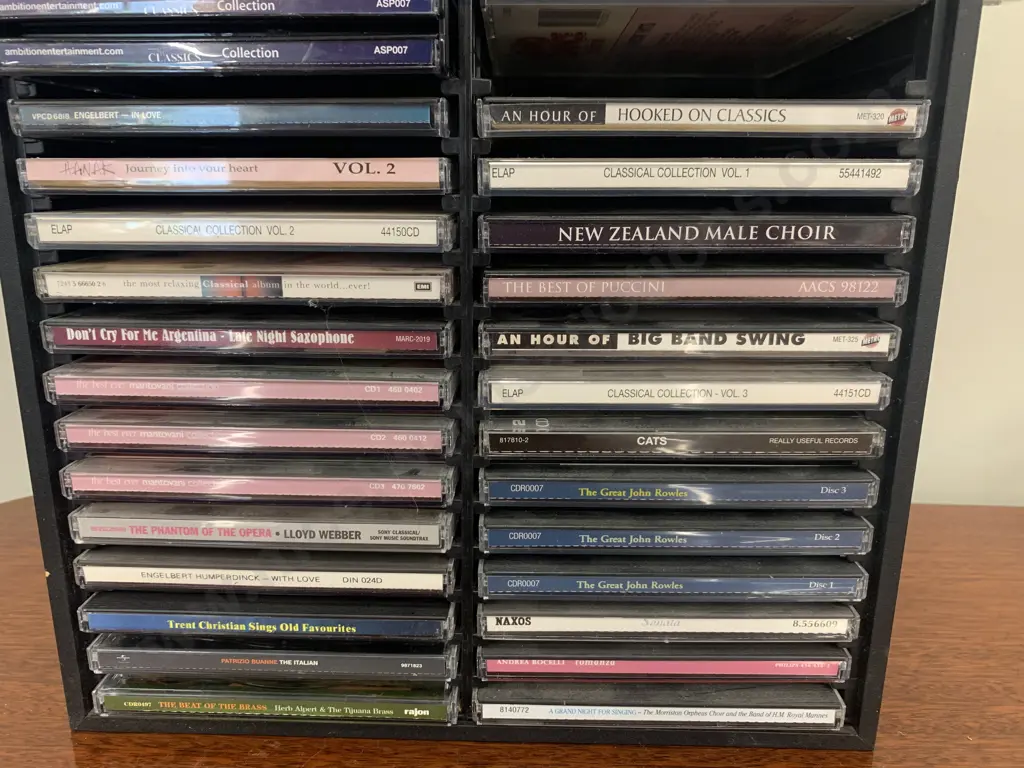 CDs & CD Case - Andr'e Rieu, Rock n Roll, Cats, John Rowles Etc Image 1++