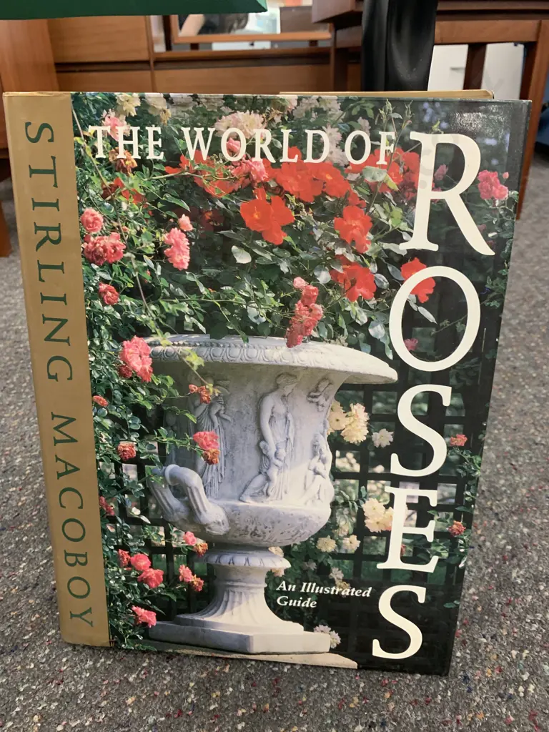 Stirling Macoboy 'The World of Roses' & a Foldup Garden Stool Image 1++