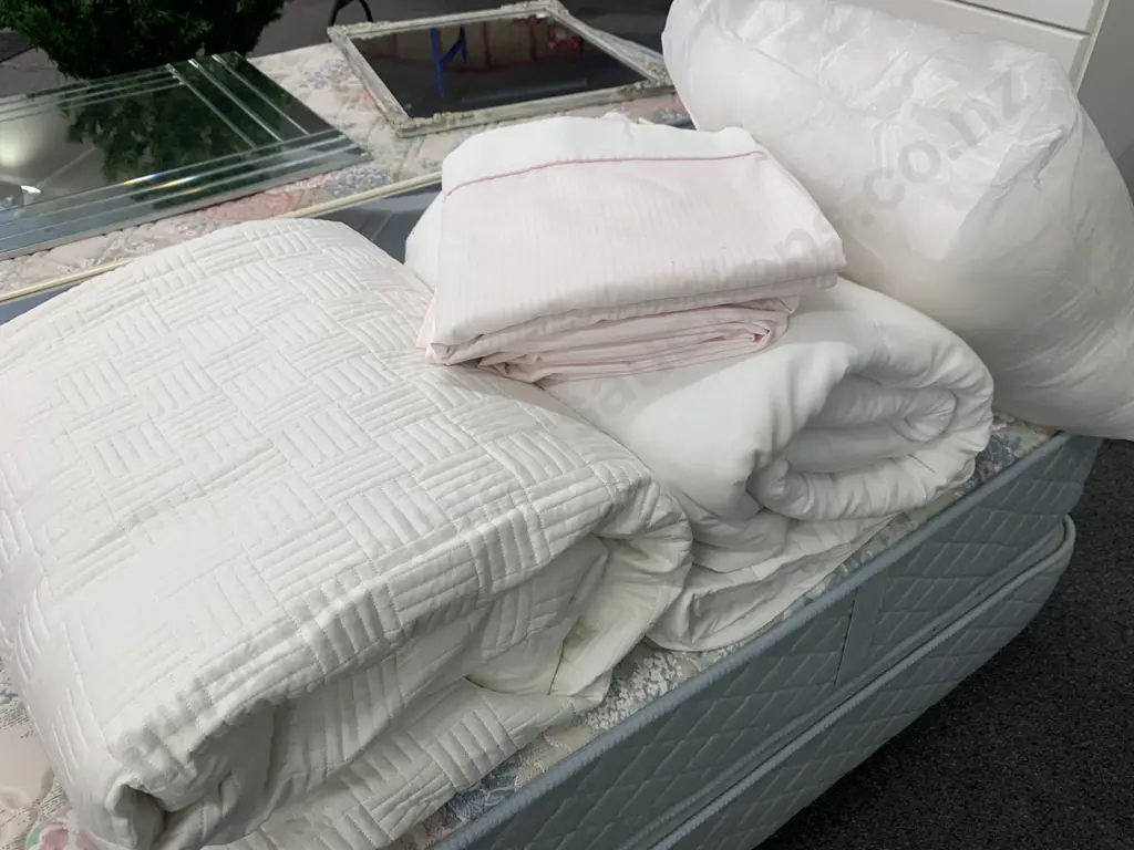 Lot of Assorted Linen, Single Valance, Duvet Inner, Square Pillow Inner Etc Image 1++