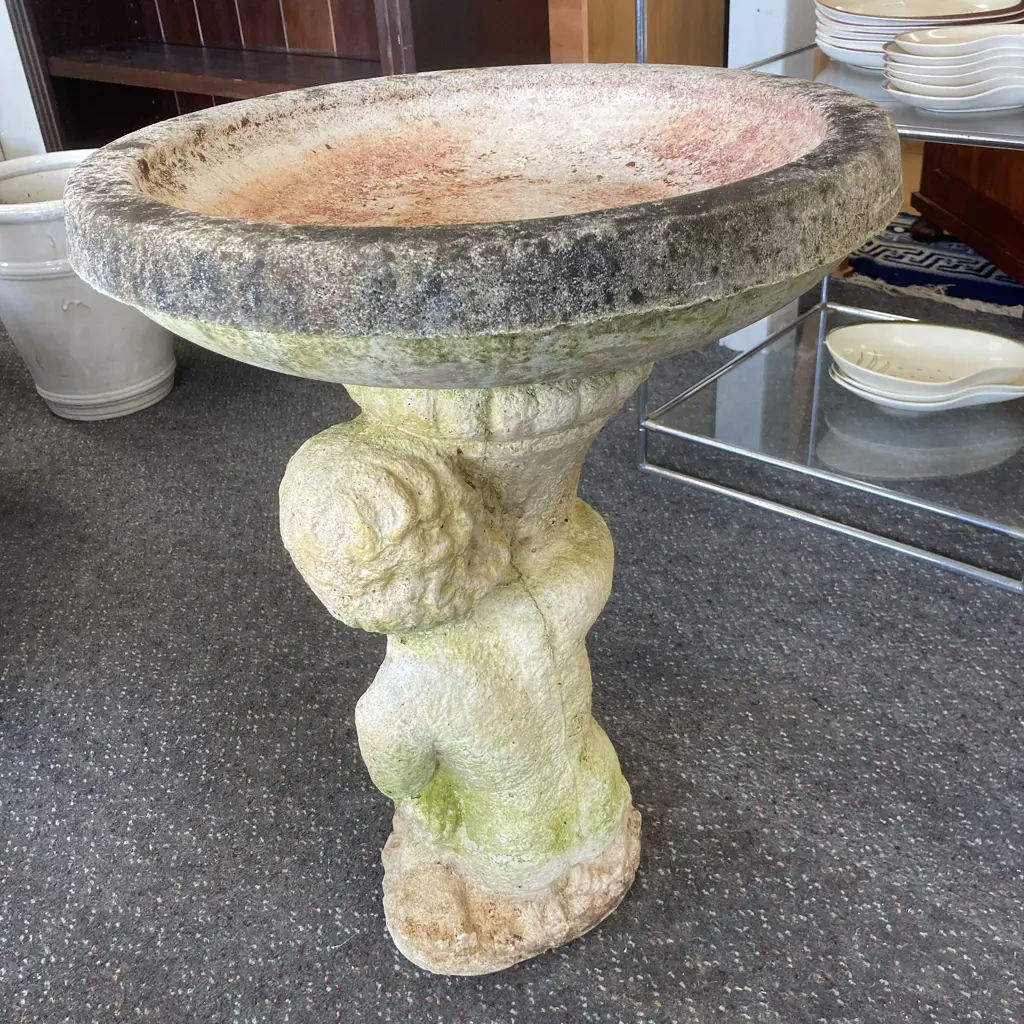 Concrete Bird Bath, 60 x 48cm Image 1++