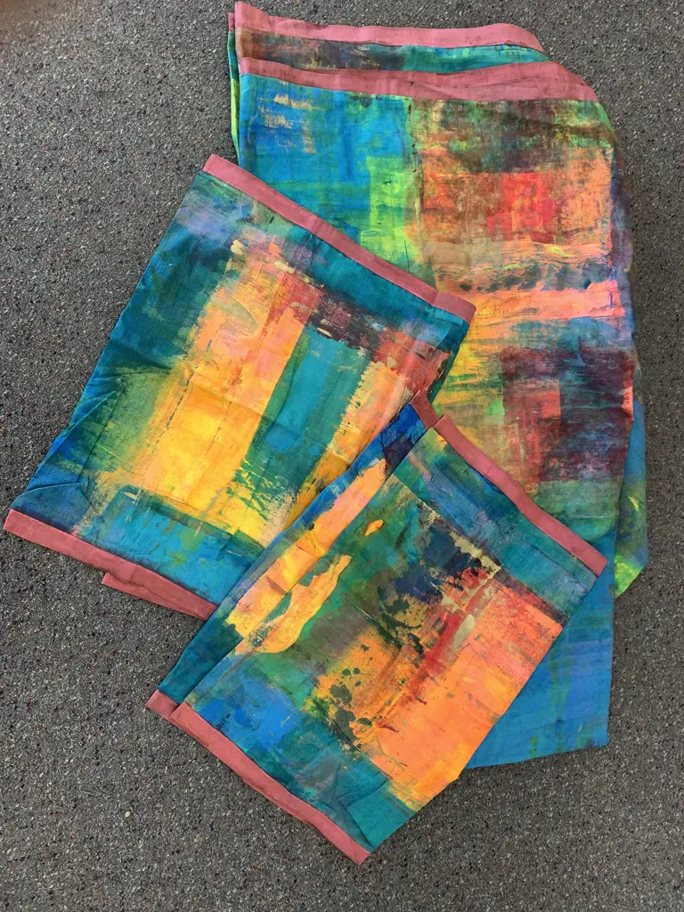 Hand Dyed Duvet Cover & Pair of Pillow Cases, W210 L209cm Image 1++