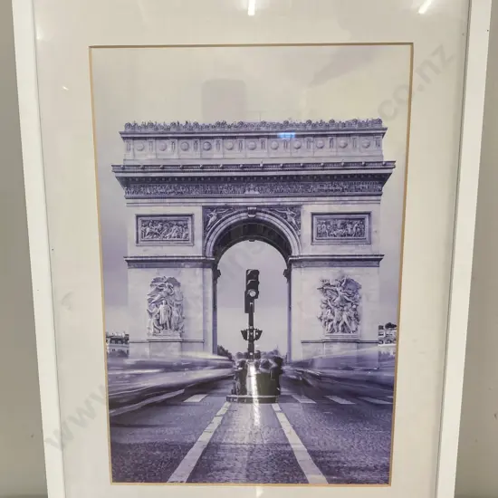 Arc de Triomphe Glazed Framed Black & White Print, 58 x 43cm