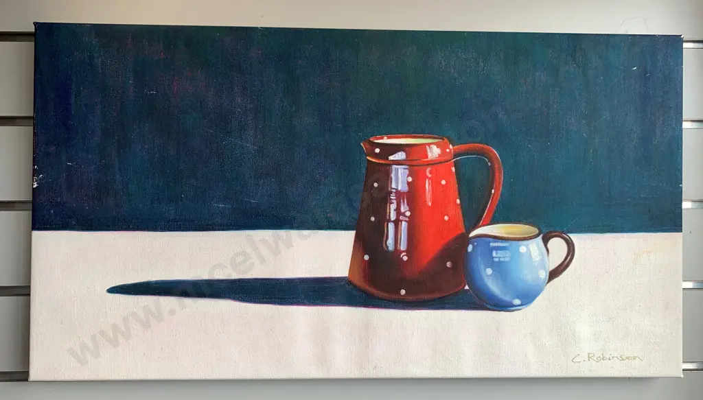 Still Life by C Robinson Picture on Canvas, 40 x 75cm Image 1++