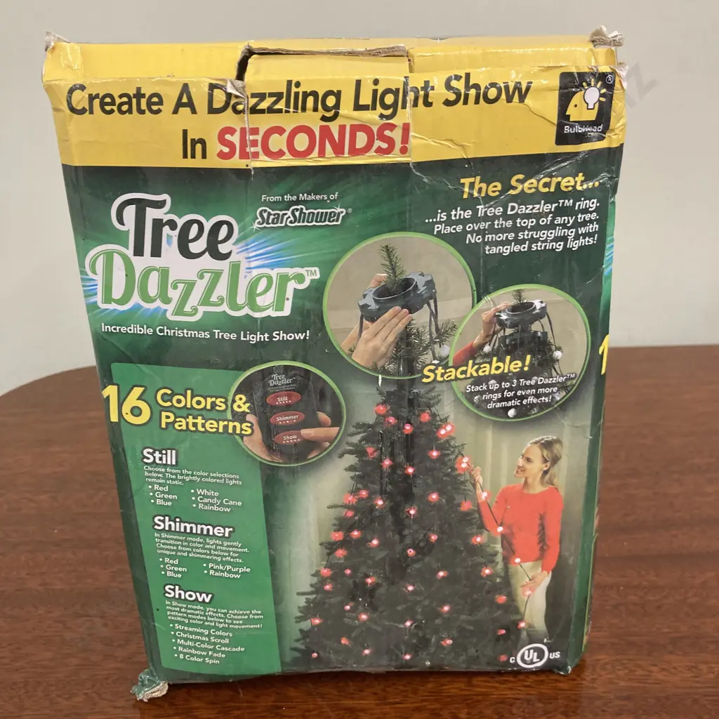 Star Shower Tree Dazzler LED Christmas Tree Holiday Lights, Adjustable, Multicolour, 16 Colours & Patterns Image 1++