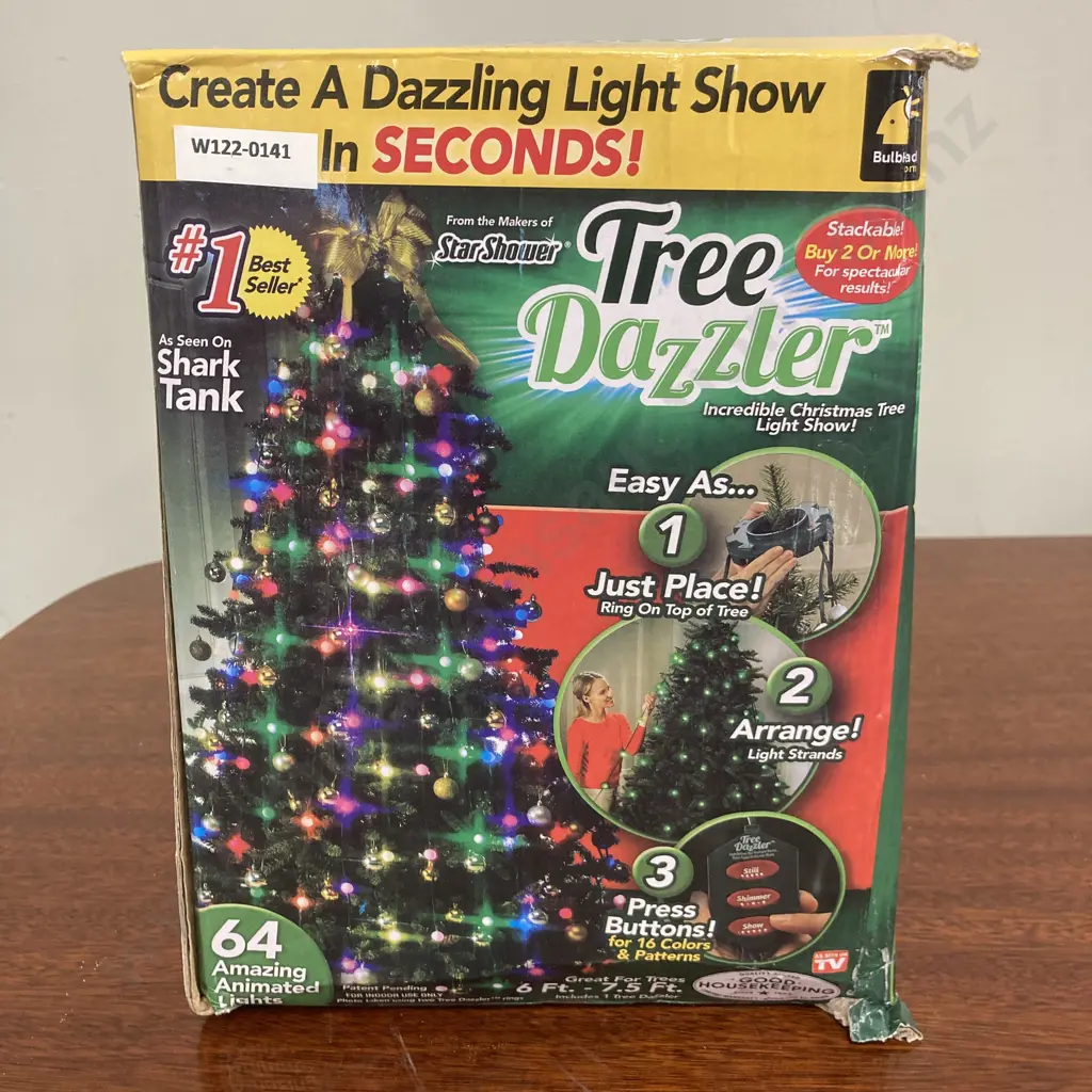 Star Shower Tree Dazzler LED Christmas Tree Holiday Lights, Adjustable, Multicolour, 16 Colours & Patterns Image 1++