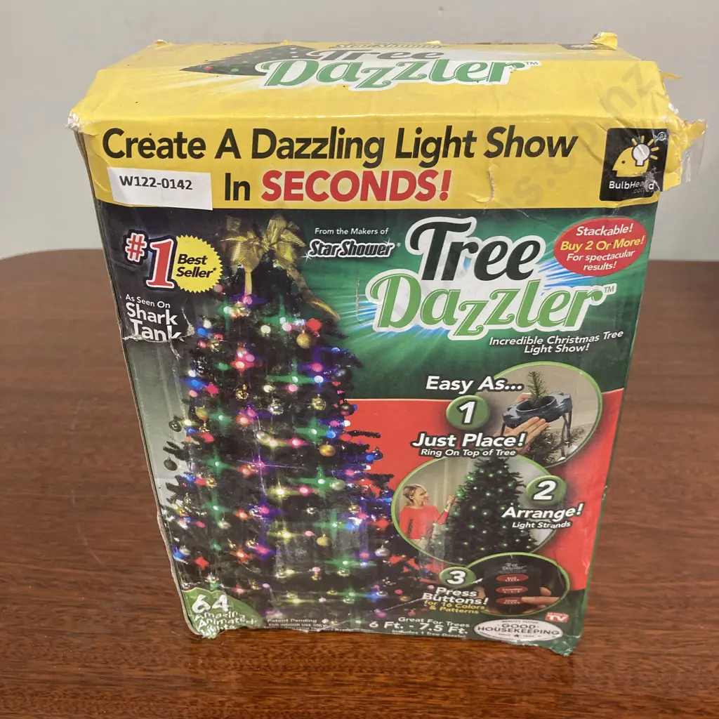 Star Shower Tree Dazzler LED Christmas Tree Holiday Lights, Adjustable, Multicolour, 16 Colours & Patterns Image 1++