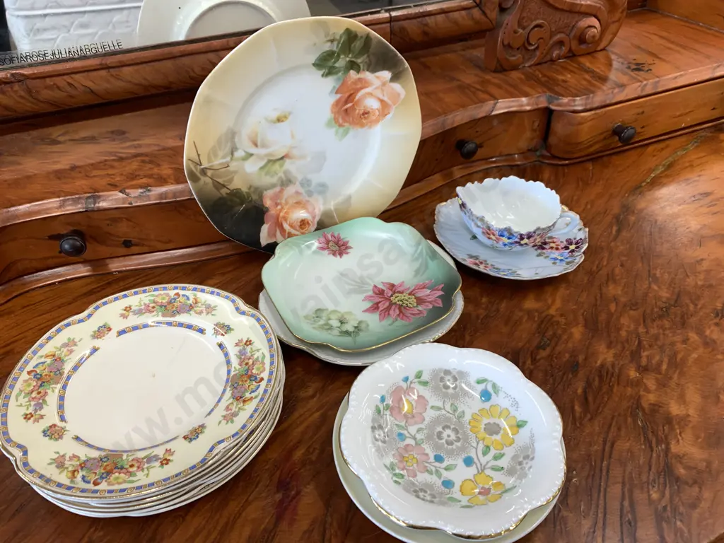 Assortment of China Demi Dishes, Side Plates Etc Image 1++