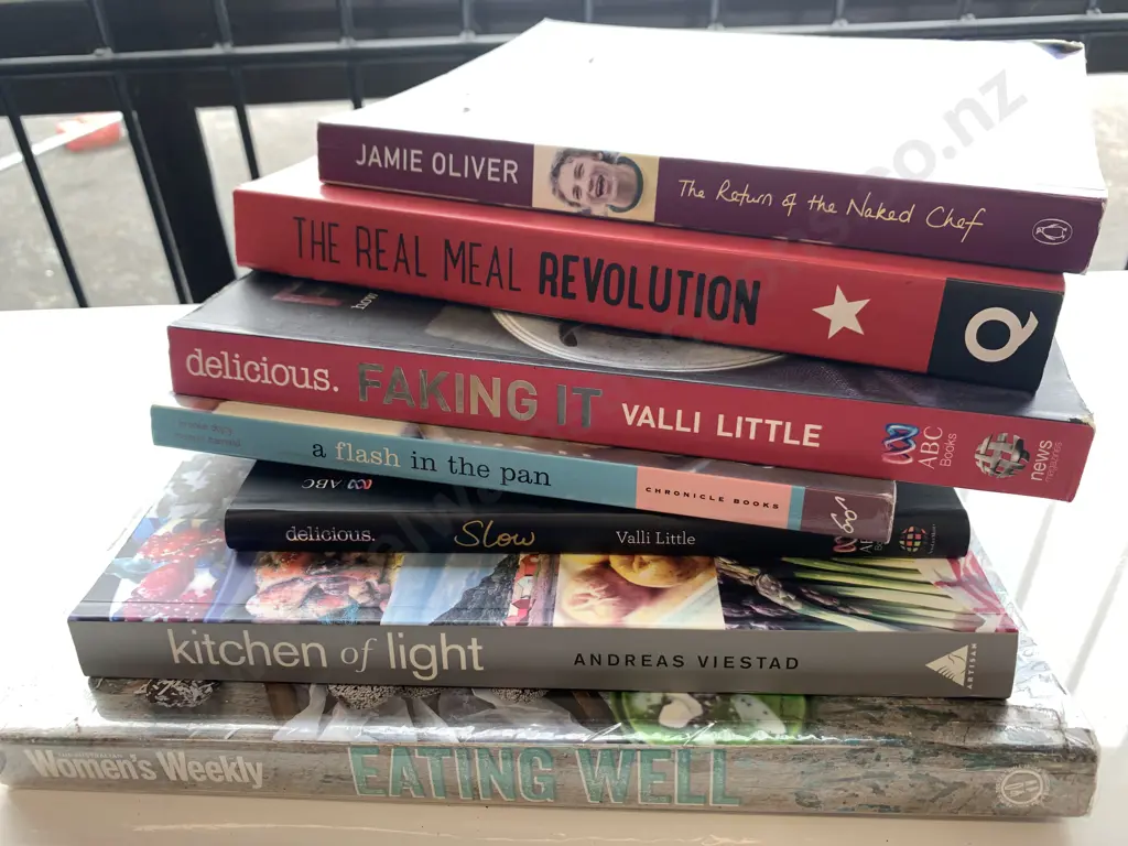 Selection of Recipe Books, Jamie Oliver, Valli Little Etc Image 1++