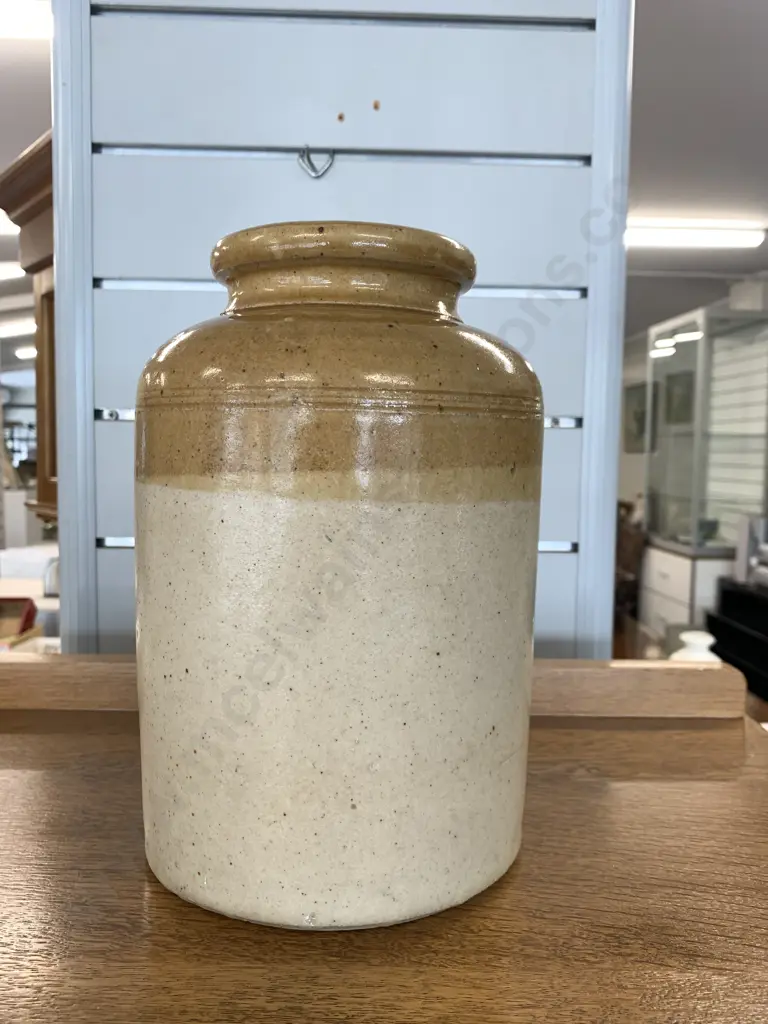 Stoneware Jar, Two Toned, H25cm Image 1++