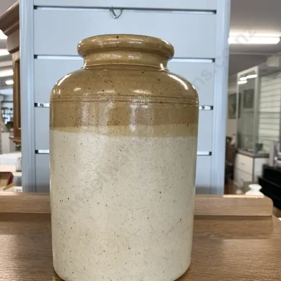 Stoneware Jar, Two Toned, H25cm