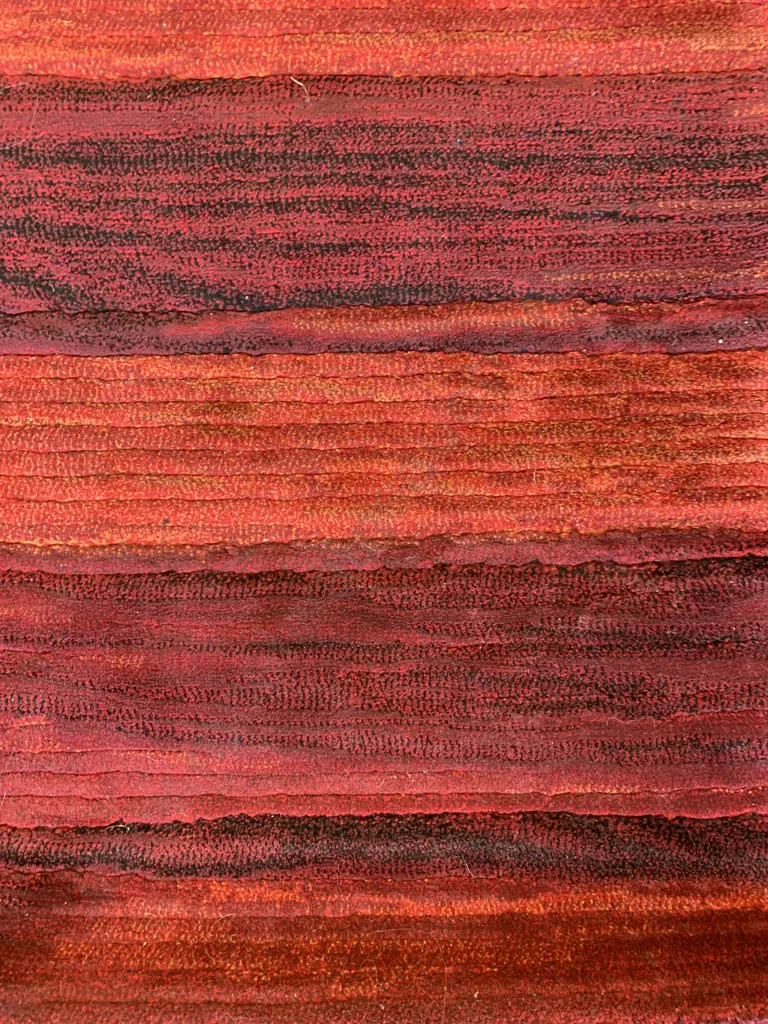 Floor Rug, Purple / Orange / Black Multi Coloured Striped, 230 x 160cm Image 1++