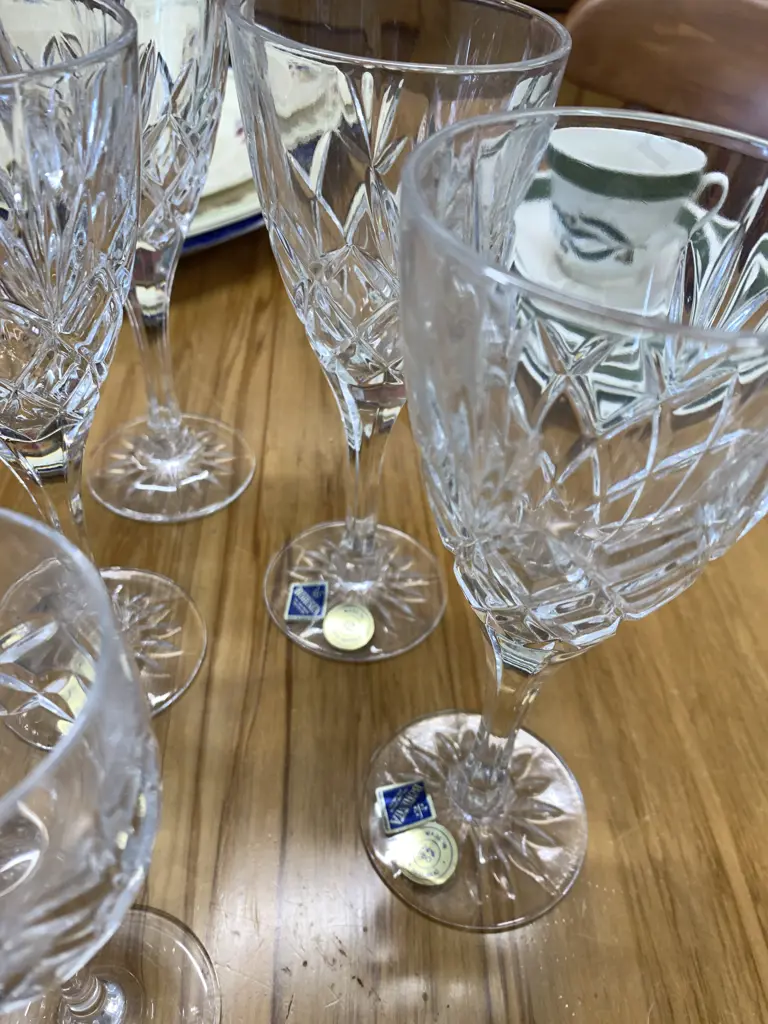 Assortment of Crystal Glasses, Bohemia Etc Image 1++