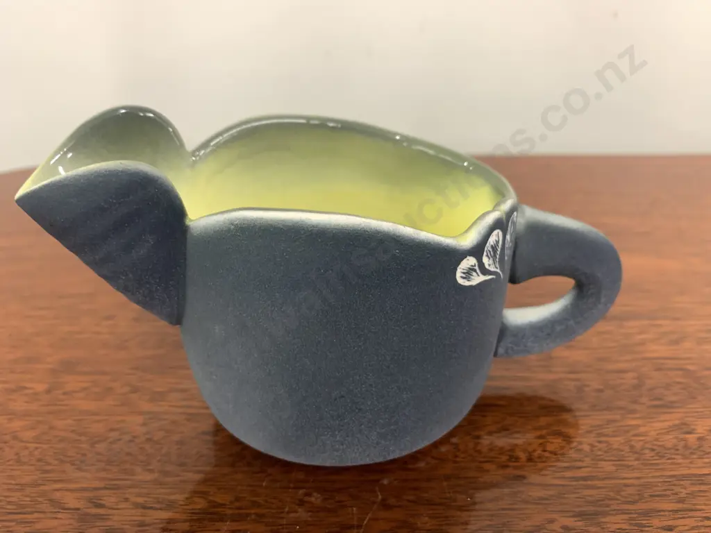 Ross Richards NZ Pottery Jug & Tray, Signed On Base Image 1++