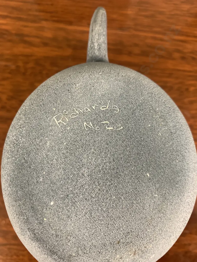 Ross Richards NZ Pottery Jug & Tray, Signed On Base Image 1++