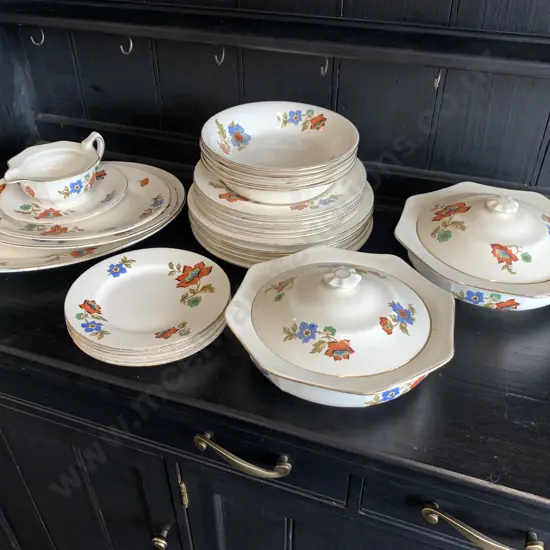Vintage English 'Old Eton' Part Dinner Set, 0313