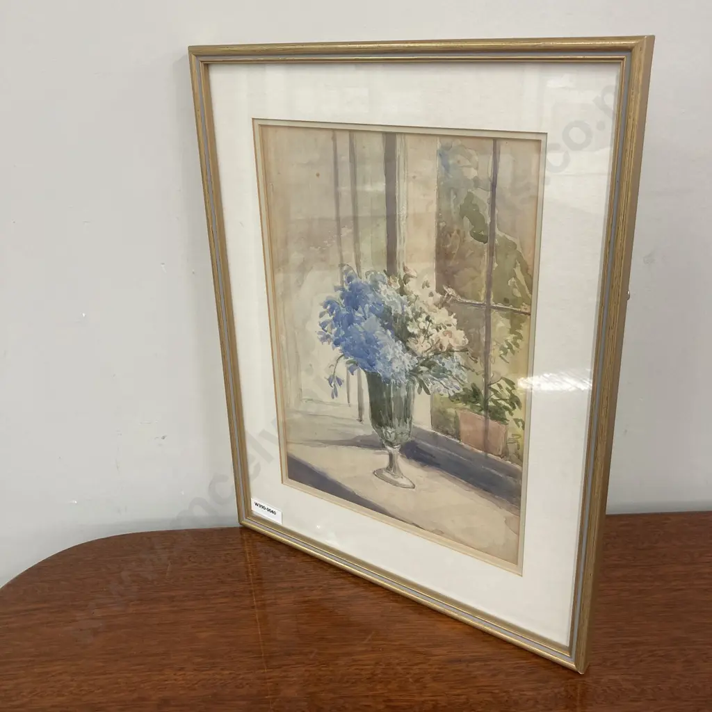 Original Watercolour by E.Hartley Mooney 1931 (Artist For Manchester City Council) In a Glazed Gold Frame, 38 x 30.5cm Image 1++