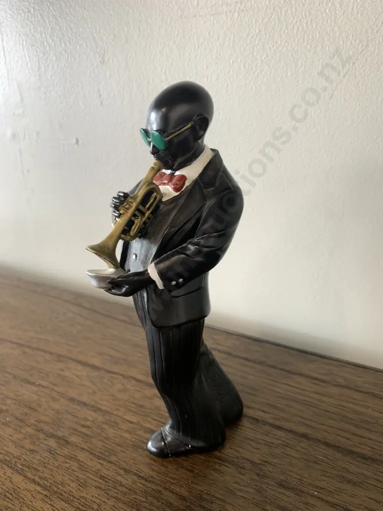 Jazz Blues Trumpet Player Figurine, H17cm Image 1++