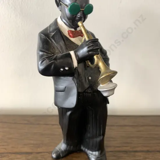 Jazz Blues Trumpet Player Figurine, H17cm
