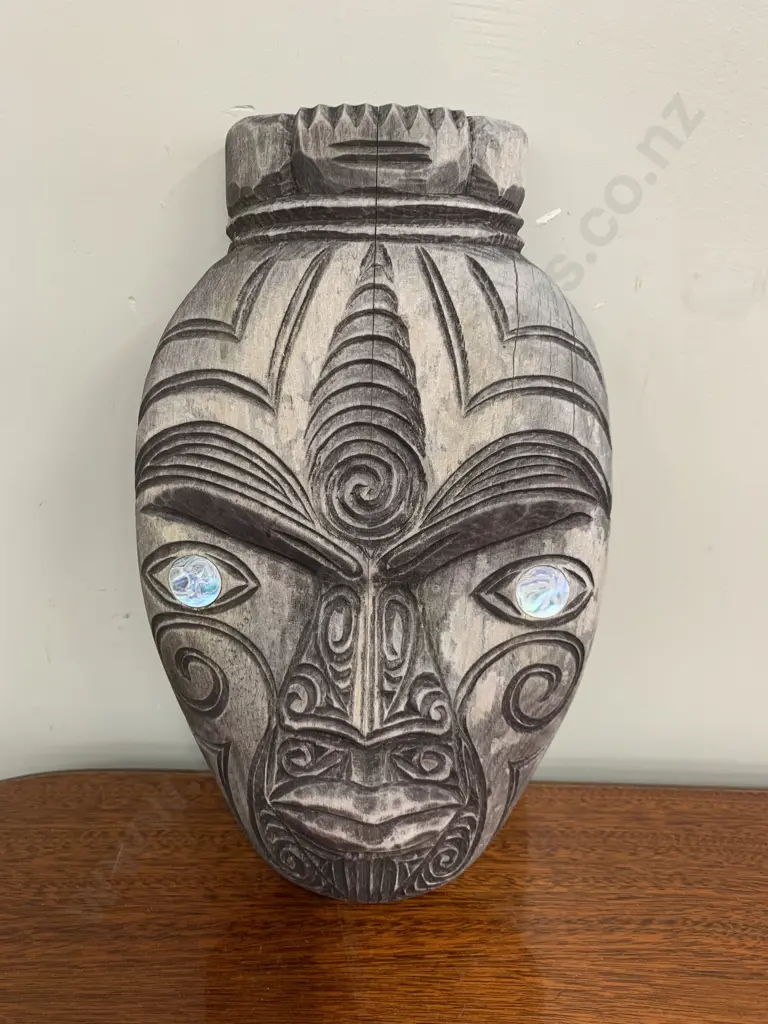 Hand Carved Wall Plaque, 30 x 19cm Image 1++
