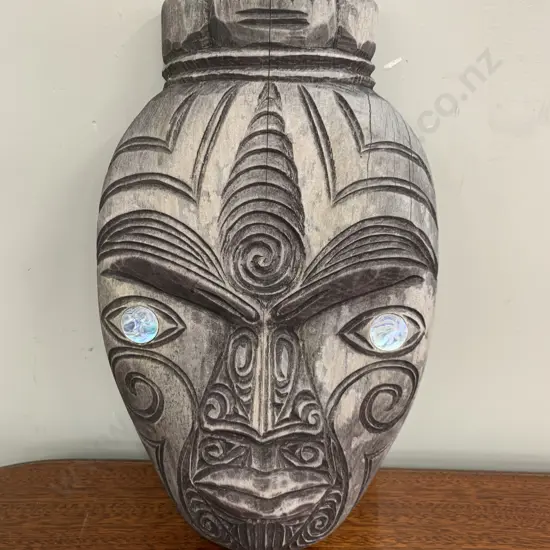 Hand Carved Wall Plaque, 30 x 19cm
