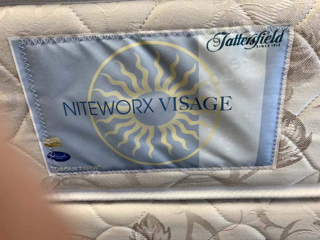 Tattersfield 'NiteWorx Visage' Flip Free Mattress Torquezone Single Bed, Pillow Top, H60 W200 D115cm Image 1++