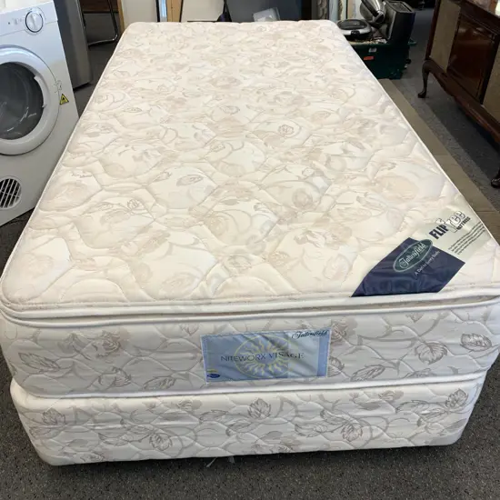 Tattersfield 'NiteWorx Visage' Flip Free Mattress Torquezone Single Bed, Pillow Top, H60 W200 D115cm