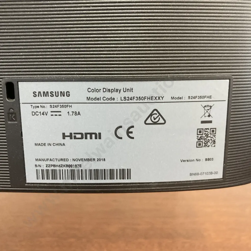 Samsung 24" SF350 LED Monitor, Model LS24F350FHEXXY Image 1++