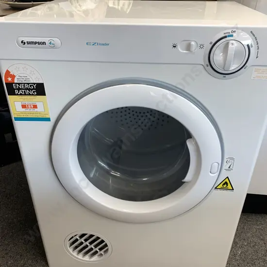 Simpson 4Kg Ezi Loader Dryer, Model 5DV401