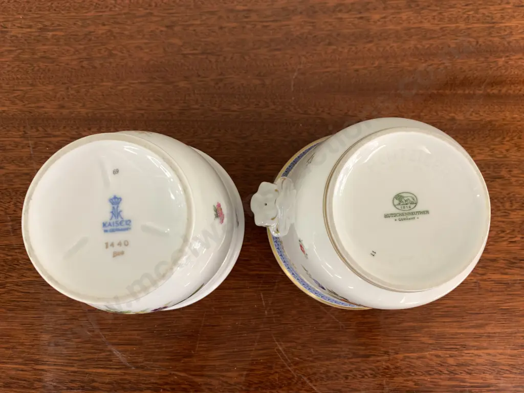 German Footed Kaiser Planter Pot With Hutschenreuther Urn Planter Pot H11cm, Diam13cm. Image 1++