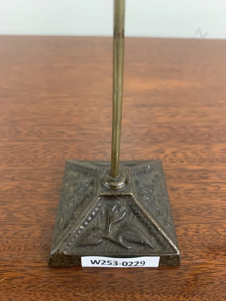 Vintage Cast Iron & Brass Paper Spike, 17.5cm Image 1++