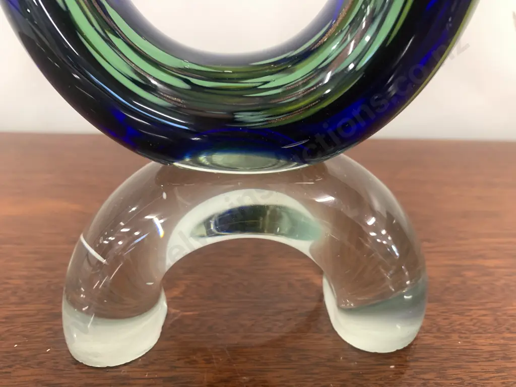 Art Glass Swirl Sculpture, Multi Coloured, H34cm Image 1++