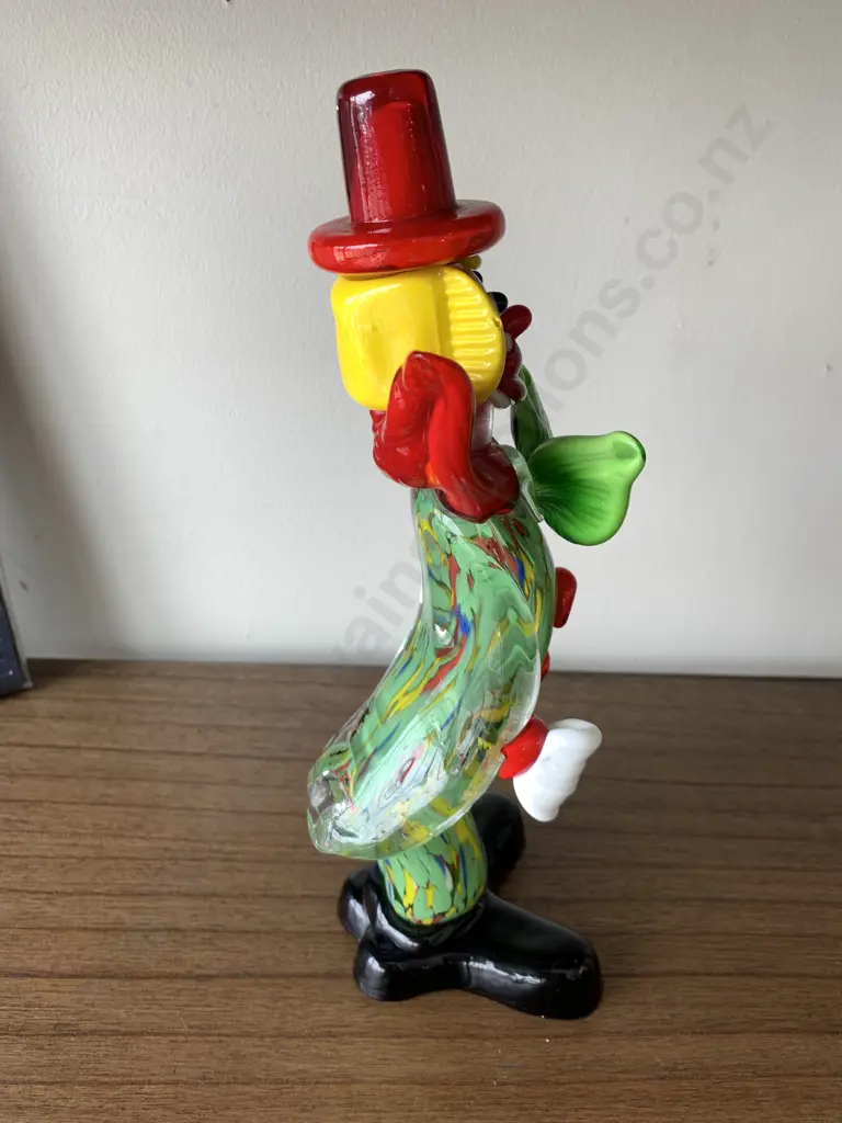 Vintage Murano Art Glass Clown, H30cm Image 1++
