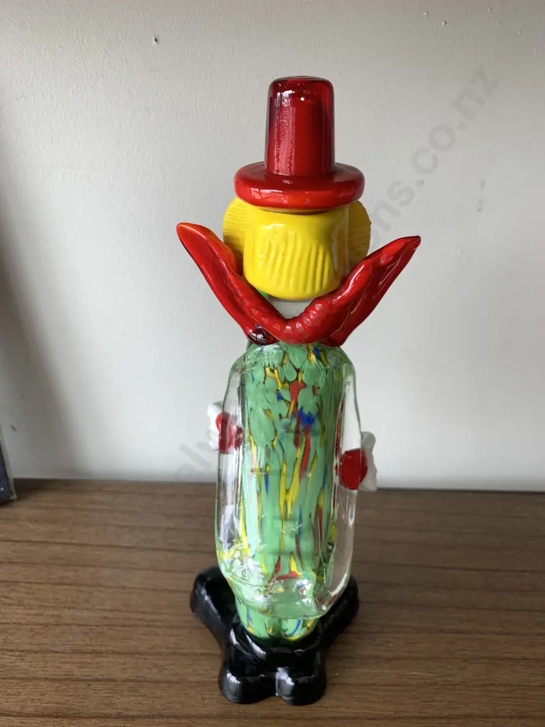 Vintage Murano Art Glass Clown, H30cm Image 1++