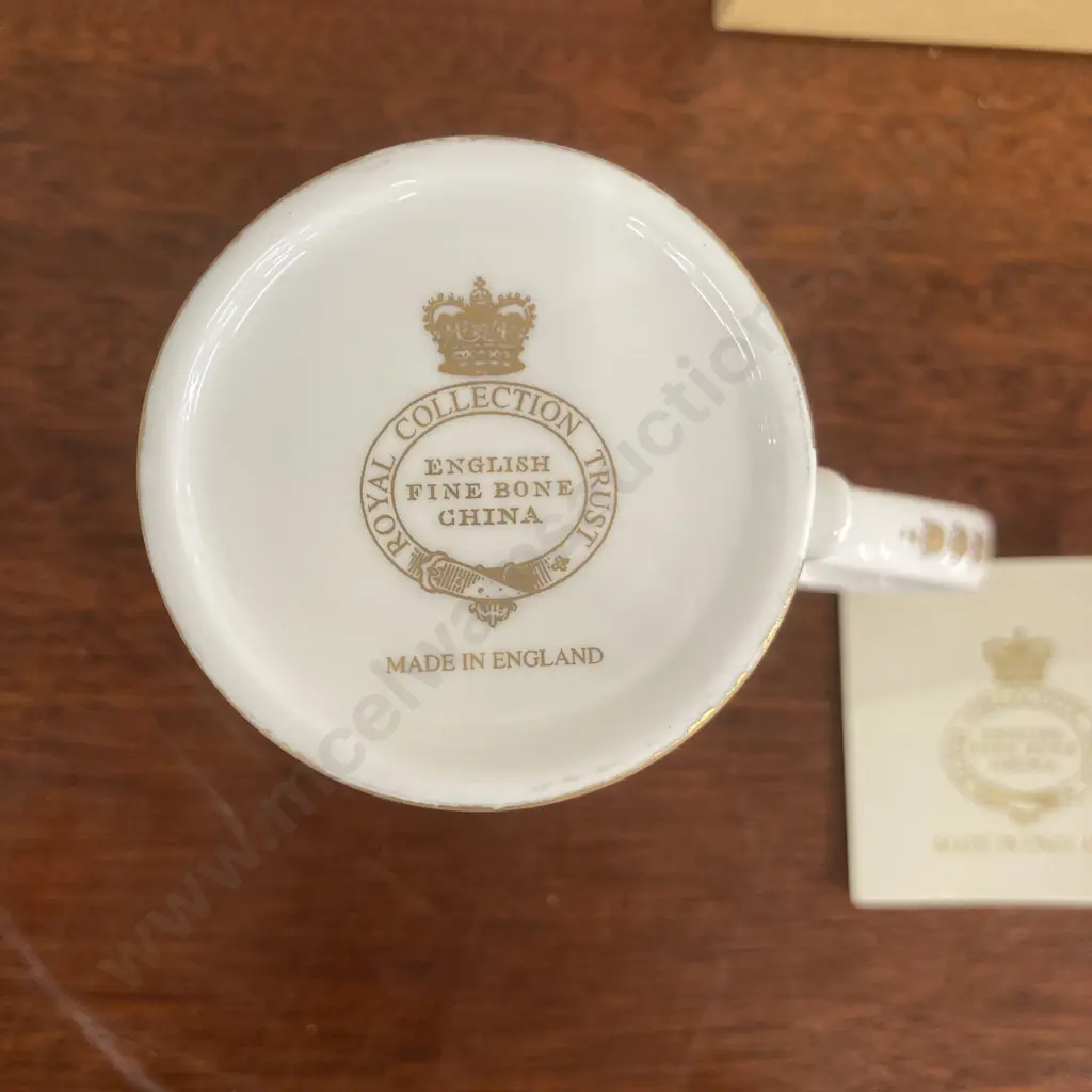 The Royal Collection Faberge English Fine Bone China Cup, 22k, Original box Image 1++