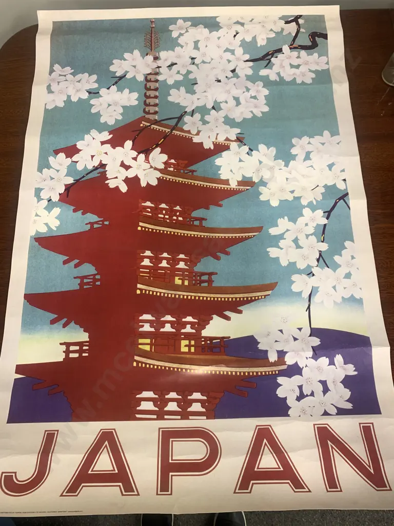 Vintage Japan Travel Poster 610 x 90cm Image 1++