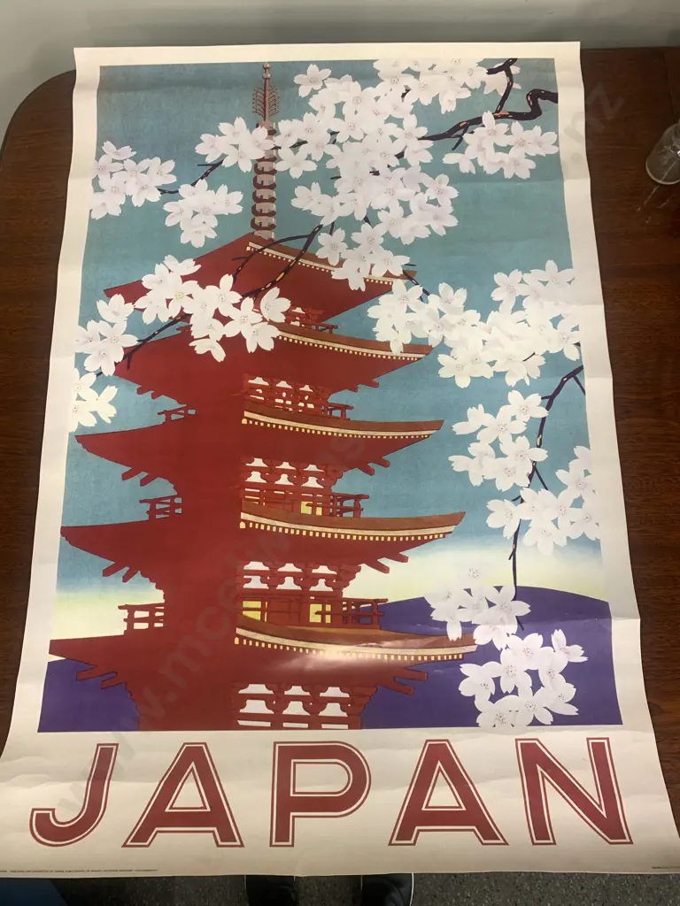 Vintage Japan Travel Poster 610 x 90cm Image 1++
