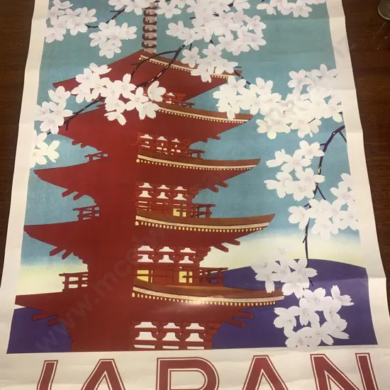 Vintage Japan Travel Poster 610 x 90cm