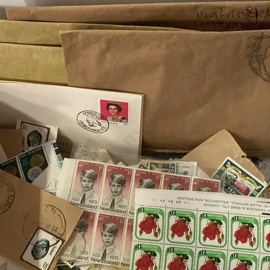 Box Lot  Assorted Stamps, Centenary Of Railways, Prince Edward Mini Sheet Etc