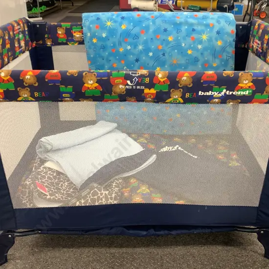 'BabyTrend' Porta Cot With Bag, Extra Mattress, Changing Mat, Blanket Etc