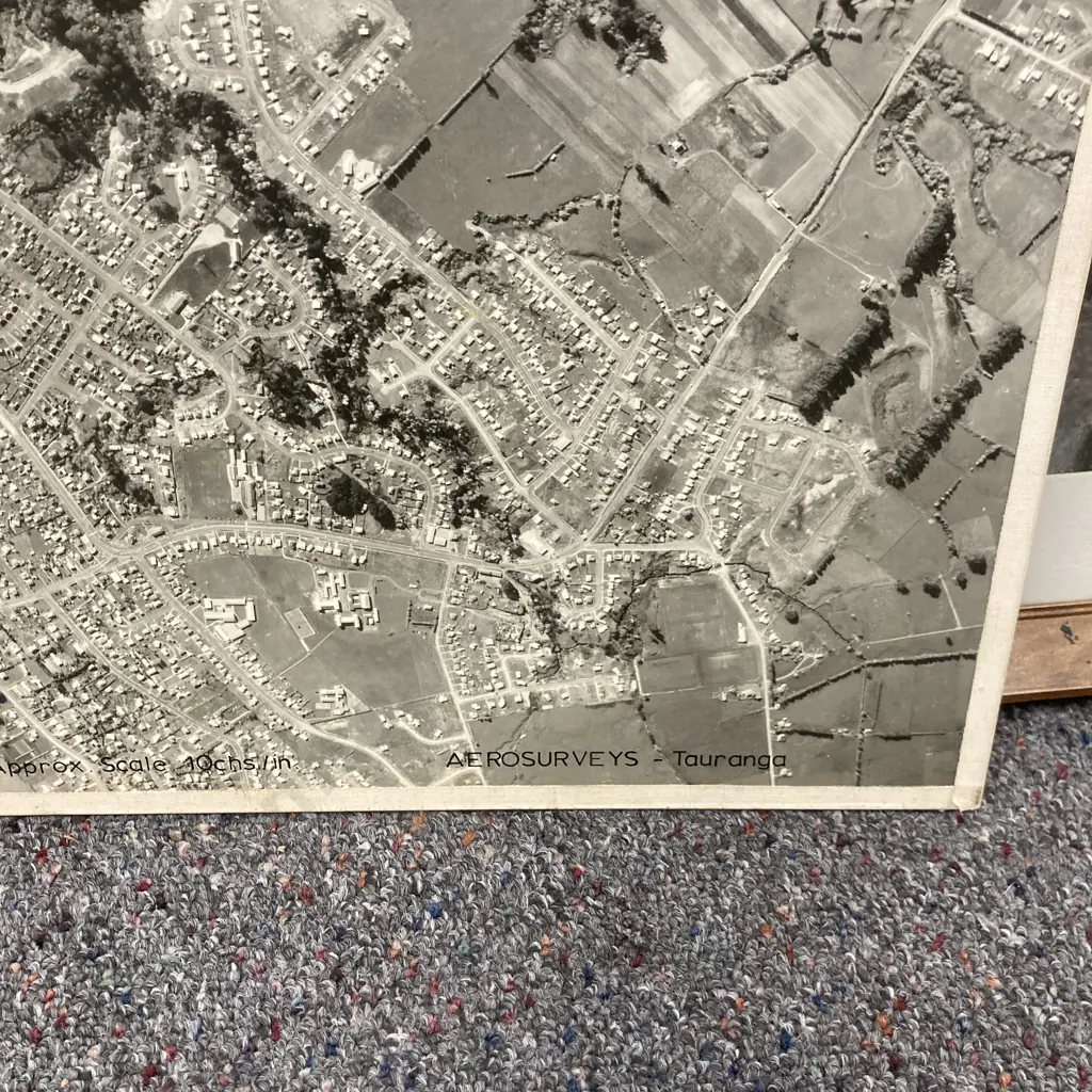 Lot of 3 Vintage New Zealand Aerial Photographs Image 1++