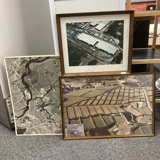Lot of 3 Vintage New Zealand Aerial Photographs