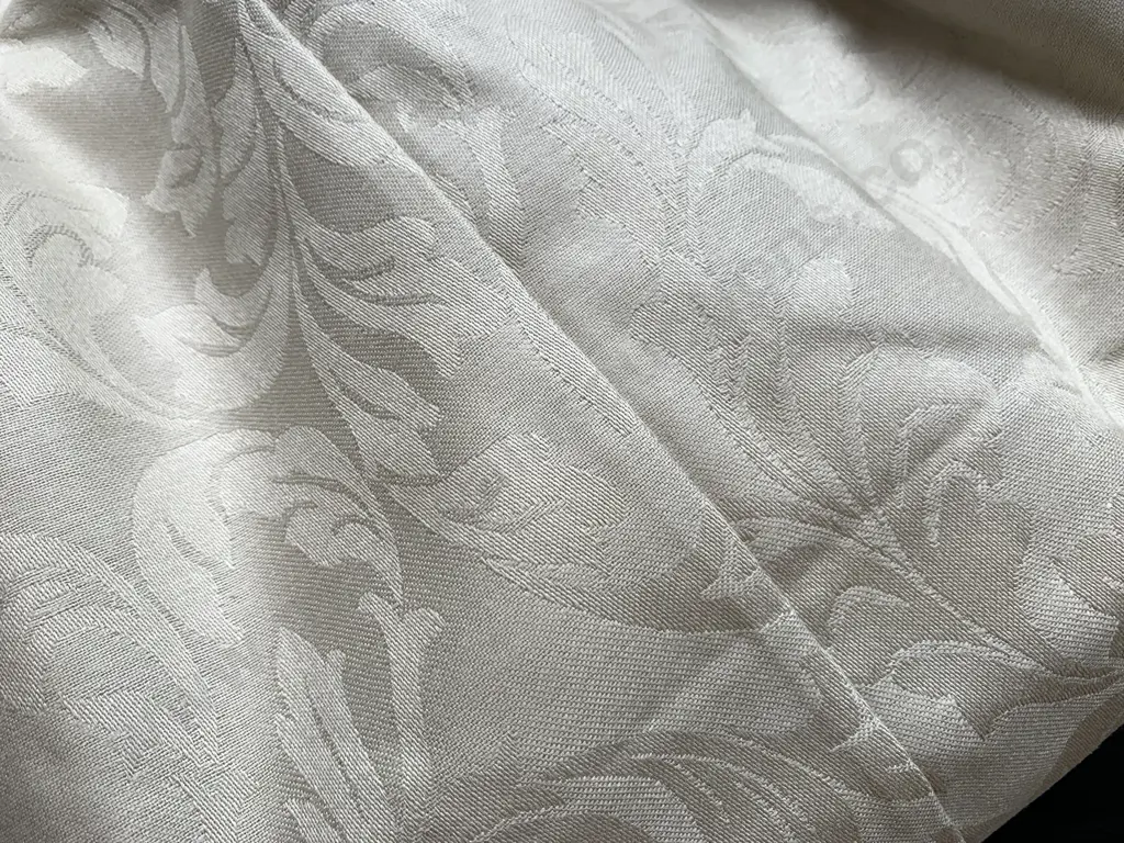 Lot of 3 Mocha Colour With Relief Design Curtains, 208Drop 180Wide Image 1++